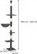 Springos Drapak dla kota sufittowy sizal słupek 245 - 260 cm UNIWERSALNY 6