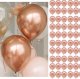 Springos Balony na wieczór panieński, wesele, urodziny, 100 szt. rose gold UNIWERSALNY 2