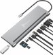 HUB USB Reagle Reagle Stacja Dokująca HUB USB-C 12w1 2x HDMI 4K RJ45 M1 1