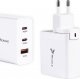 Ładowarka Reagle SZYBKA ŁADOWARKA GaN 65W 2x USB-C QC 3.0 ZASILACZ DO MACBOOK LAPTOPA IPHONE 1