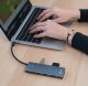 HUB USB Reagle REAGLE HUB USB-C HDMI 4K 60Hz USB C PD 100W USB 3.2 LAN RJ45 CZYTNIK KART 6