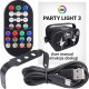 Lampa studyjna LIGHT4ME LIGHT4ME PARTY LIGHT 3 efekt LED oświetlenie disco laser kula +pilot 3