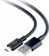 Kabel USB 3MK USB-A - microUSB 1.2 m Czarny (5903108541183) 2