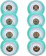 Raven Inlineskates 8x Świecące kółka LED do rolek RAVEN Lia Mint 70mm PU 1