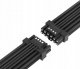 QingSea Kabel przewód 12VHPWR 70 cm do zasilacza 12+4 Pin Czarny 600W 16 AWG 2