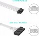 QingSea Adapter przejściówka Przedłużacz 3*8 PIN 12VHPWR 12+4 PIN 600W 16 AWG 2