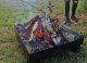 Palenisko ogrodowe PALENISKO STALOWE OGRODOWE DUŻE NOWOCZESNE GRILL KOCIOŁEK OGNISKO 70X70 CM 6