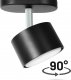Lampa sufitowa Heckermann Zestaw Lampa punktowa LED Heckermann 8795313A Czarna 1x głowica + 1x Żarówka LED Heckermann GX53 7W Neutral 3