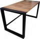 Biurko Guard-Desk Biurko LOFT Komputerowe Cube / Dębowy Blat / / 140x70x75 1
