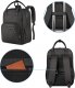 Plecak MATEINE Plecak na laptopa 15,6" czarny z organizerem 43x30x18 cm 2