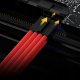 AsiaHorse PCIe 8-pin - PCIe 8-pin, 0.3m, Czerwony (S3X (6+2) 8 PIN CABLE RED) 3
