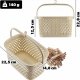 Kadax KADAX Koszyk Wiszący Na Klamerki Pojemnik Na Spinacze Prostokątny Beżowy 3