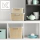 Kadax KADAX Pudełko Z Pokrywą Pojemnik Koszyk Organizer Zestaw 4,5L+12L+18L 1