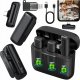 Mikrofon Slayo 2x Mikrofon Krawatowy Bezprzewodowy Do iPhone Android PC USB-C+Lightning 1