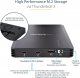 Kieszeń StarTech StarTech.com 4 Bay Thunderbolt 3 NVMe Enclosure, For M.2 NVMe SSD Drives, 1x DisplayPort Video/ 2x TB3 Downstream Ports, 40Gbps, 72W Power Supply, External Hard Drive Enclosure, SSD enclosure, M.2, M.2, 40 Gbit/s, USB connectivity, Black 8