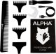 Trymer Alpha Barberski trymer do strzyżenia włosów i brody + grzebień 5