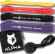 Alpha ZESTAW 4 GUMY OPOROWE DO ĆWICZEŃ UCHWYT GRATIS POWER BAND ALPHA 1