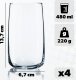 Kadax KADAX Zestaw 4 Szklanek Do Napojów Drinków 480ml 2