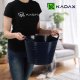Kosz na pranie Kadax KADAX Kosz Plastikowy Na Pranie Uniwersalny 15L Kwadratowy Uchwyty Granat 4
