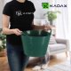 Kosz na pranie Kadax KADAX Kosz Plastikowy Elastyczny Na Pranie Uniwersalny 15L Uchwyty Zielony 4