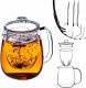 Kadax KADAX Dzbanek Do Herbaty Szklany 600ml Z Zaparzaczem Do Parzenia Ziół 1
