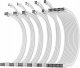 AsiaHorse Zestaw białych przedłużaczy kabli AsiaHorse do zasilacza Kable 6 KIT 16 AWG 2
