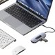 HUB USB Usams USAMS Adapter HUB 6in1 2xUSB 3.0/TF/SD/USB-C/HDMI PD100W gray/tarnish SJ642HUB01 (US-SJ642) 2