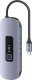 HUB USB Usams USAMS Adapter HUB 6in1 2xUSB 3.0/TF/SD/USB-C/HDMI PD100W gray/tarnish SJ642HUB01 (US-SJ642) 3