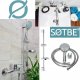 Sotbe SOTBE GAULA bateria wannowa ścienna + bateria umywalkowa ścienna 2