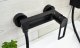 Sotbe SOTBE LOFT SVART Bateria prysznicowa ścienna CZARNA z drążkiem prysznicowym 80cm 4