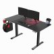 Biurko Ultradesk Level V2 RED Czarne 140 cm x 68 cm Czerwona podkładka 1