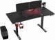 Biurko Ultradesk Level V2 RED Czarne 140 cm x 68 cm Czerwona podkładka 3