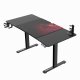Biurko Ultradesk Level V2 RED Czarne 140 cm x 68 cm Czerwona podkładka 5