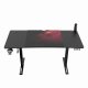 Biurko Ultradesk Level V2 RED Czarne 140 cm x 68 cm Czerwona podkładka 8