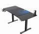 Biurko Ultradesk Level V2 BLUE Czarne 140 cm x 68 cm Niebieska podkładka 5