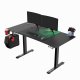 Biurko Ultradesk Level V2 Green Czarne 140 cm x 68 cm Zielona podkładka 1