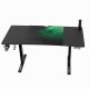Biurko Ultradesk Level V2 Green Czarne 140 cm x 68 cm Zielona podkładka 7