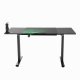 Biurko Ultradesk Level V2 Green Czarne 140 cm x 68 cm Zielona podkładka 9