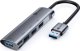 HUB USB C-Tech C-TECH UHB-U3-AL, USB Hub, 4x USB 3.2 Gen 1, hliníkové tělo 1