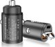 Ładowarka C-Tech C-TECH nabíječka USB do auta UCC-02, 1x Type C + 1 x Type A, 30W 1