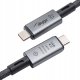 BBC AKYGA Kabel USB AK-USB-45 USB type C m / USB type C m ver. 4.0 240W 40Gb/s 1m 1