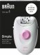 Depilator Braun Braun Silk-épil 1 1-000 biało-różowy 2