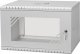 Szafa Lexi-NET LEXI-Net 19" nástěnný rozvaděč Basic 6U 520x350, skleněné dveře, bez zad, rozložený, šedý 32