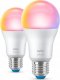 WiZ Żarówka E27 A60 8,5 W (60 W), kolorowe światło, 2 szt. 1