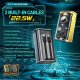 Powerbank Wekome Power bank 10000 mAh Fast Charging z wbudowanym kablem USB-C & Lightning PD 20W + QC 22.5W Czarny 1