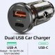 Ładowarka Wekome Ładowarka samochodowa USB-C & USB-A Fast Charging 30W Czarna / Przezroczysta 10