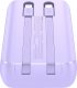 Powerbank Joyroom Joyroom mini JR-PBC07 20000mAh 30W z kablami USB-C i Lightning fioletowy 7