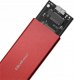 Kieszeń Qoltec Obudowa/kieszeń Qoltec na dysk M.2 SSD | SATA | NGFF | USB 3.0 | Super speed 5Gb/s | 2TB | Czerwony 4