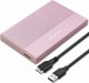 Kieszeń Qoltec Obudowa/kieszeń Qoltec na dysk SSD HDD 2.5" | SATA | USB 3.0 | Super speed 5Gb/s | 2TB | Różowy 1
