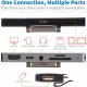 HUB USB Eaton Eaton Tripp Lite USB-C Dock with Removable Clip - For Laptops and Tablets, 4K HDMI, USB-A Hub, 60W PD Charging 6
